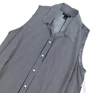 NWT Striped Sleeveless Button Up Dress